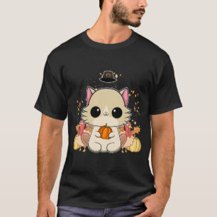 Ragdoll Kat Anime Kitten Thanksgiving Kerstmis T-shirt