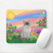 Ragdoll kat (blauw punt) - Dagster Muismat (Met muis)