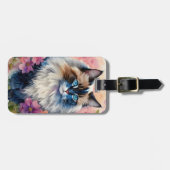 Ragdoll Kat Bloemenportret Bagagelabel (Voorkant horizontaal)