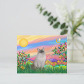 Ragdoll kat (Blue Point) - Dagster Briefkaart (Staand voorkant)