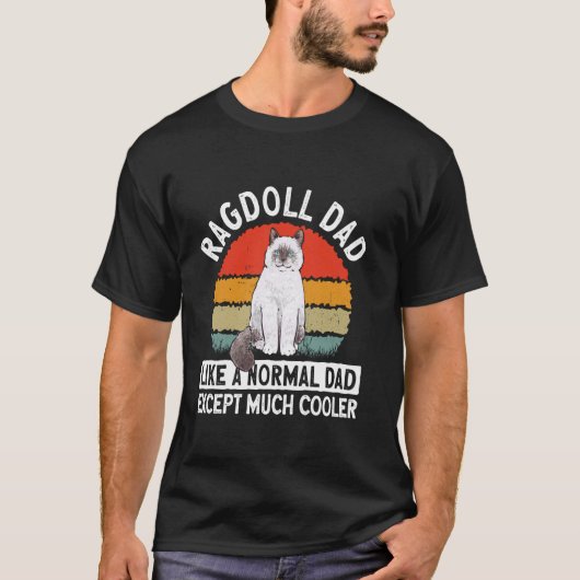 Ragdoll Kat Eigenaar Ragdoll Vader T-shirt (Voorkant)