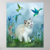 Ragdoll Kat en trekvogels KunstPoster/Afdruk Poster (Voorkant)