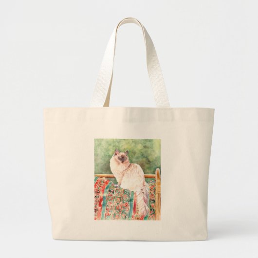 "Ragdoll"-kat Grote Tote Bag (Voorkant)