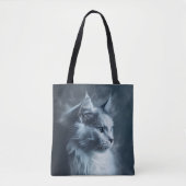 Ragdoll kat in de mist tote bag (Voorkant)