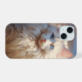 Ragdoll-kat iPhone 15 Case (Achterkant horizontaal)