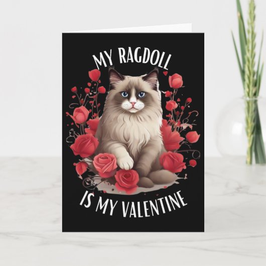 Ragdoll-kat is mijn Valentijn Kaart (Voorkant)