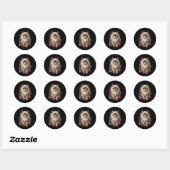 Ragdoll Kat Kerstballen Ronde Sticker (Vel)