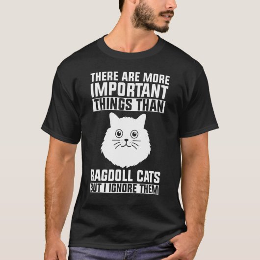 Ragdoll Kat Kleding Katten Eigenaar Ontwerp T-shirt (Voorkant)