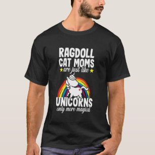 Ragdoll Kat Magische Caticorn Eenhoorn Grappige Re T-shirt
