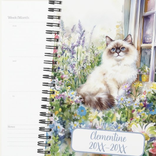 Ragdoll Kat On Gedateerde Afspraakboek Agenda