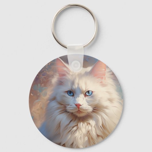 Ragdoll-kat Sleutelhanger (Voorkant)