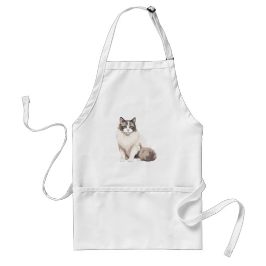 Ragdoll kat standaard schort (Voorkant)