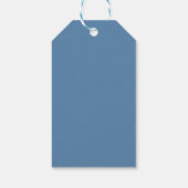Ragdoll kat, Stof Blauw Cadeaulabel (Achterkant)