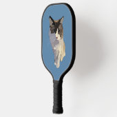 Ragdoll kat, Stof Blauw Pickleball Paddle (Links)