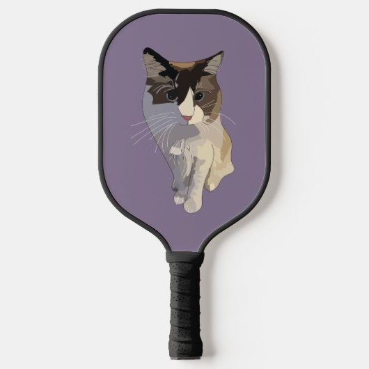 Ragdoll kat, Stof Blauw Pickleball Paddle (Voorkant)