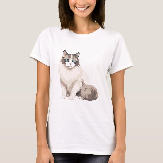 Ragdoll kat t-shirt (Voorkant)