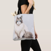 Ragdoll kat tote bag (Dichtbij)