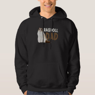 Ragdoll Kat Vader Funny Kat Eigenaren Liefhebbers Hoodie