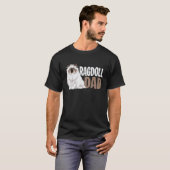 Ragdoll Kat Vader Katteneigenaar T-shirt (Voorkant volledig)