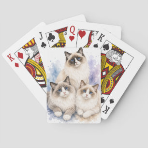 Ragdoll Kat Waterverf Speelkaarten