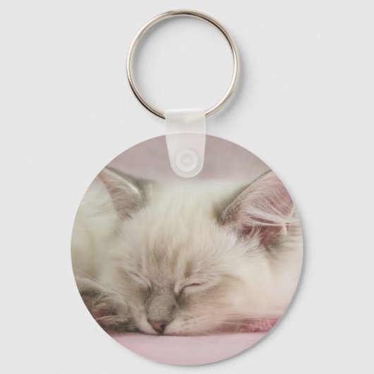 ragdoll katje sleutelhanger (Voorkant)