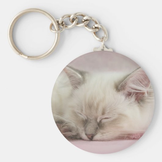 ragdoll katje sleutelhanger (Voorkant)
