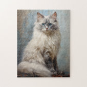 Ragdoll kattenportret 1 legpuzzel (Verticaal)