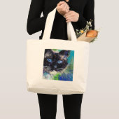 Ragdoll-kattenschilderij Grote Tote Bag (Voorkant (product))