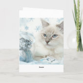 ragdoll-kerstkaart feestdagen kaart (Achterkant)