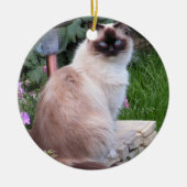 Ragdoll-kerstversiering Keramisch Ornament (Voorkant)