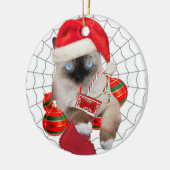 Ragdoll-kerstversiering Keramisch Ornament (Links)