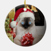 Ragdoll-kerstversiering Keramisch Ornament (Achterkant)