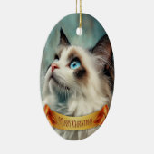 Ragdoll kitten keramisch ornament (Rechts)