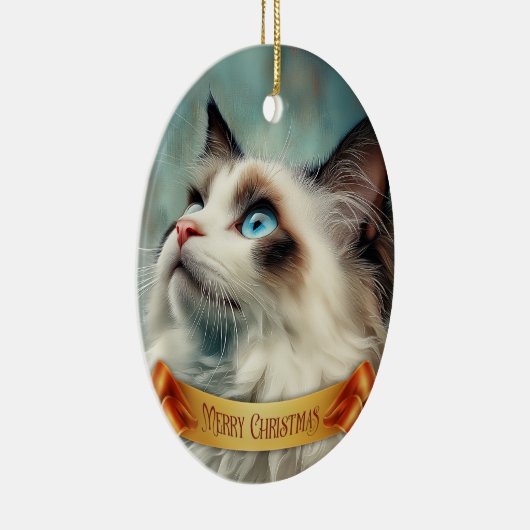 Ragdoll kitten keramisch ornament (Rechts)