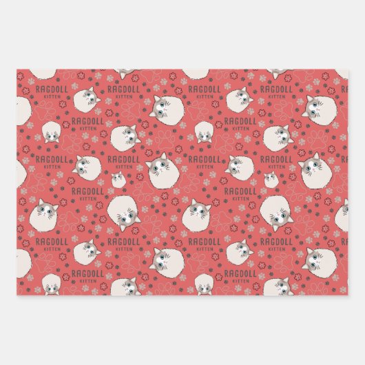 Ragdoll Kitten - Papier voor het oppakken Inpakpapier Vel (Voorkant 3)
