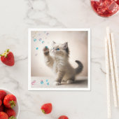 Ragdoll Kitten spelen met bubbels Servet (Insitu)