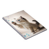 Ragdoll Kitten spelen met zeepbellen Notitieboek (Rechterzijde)