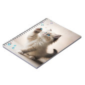 Ragdoll Kitten spelen met zeepbellen Notitieboek (Linkerzijde)