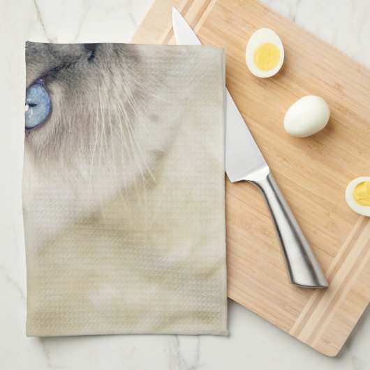 Ragdoll kitten theedoek (Quarter Fold)