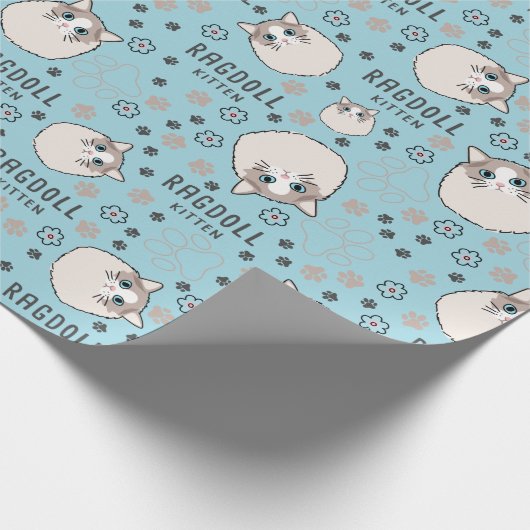 Ragdoll Kitten Wrapping Paper Cadeaupapier (Hoek)