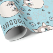 Ragdoll Kitten Wrapping Paper Cadeaupapier (Rol Hoek)