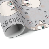 Ragdoll Kitten Wrapping Paper Cadeaupapier (Rol Hoek)