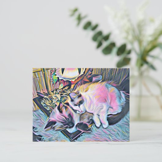 Ragdoll Kittens Briefkaart (Staand voorkant)