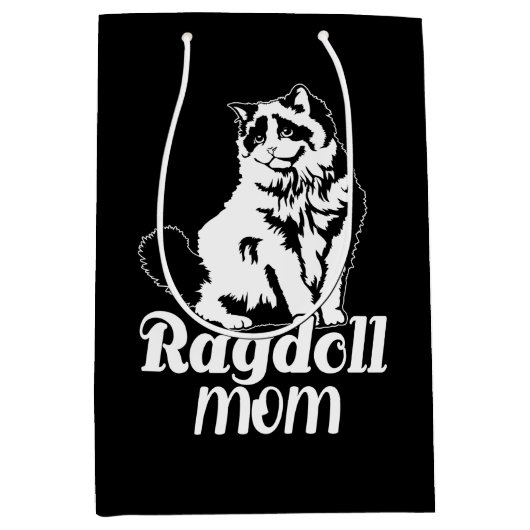 Ragdoll mama, Funny Ragdoll Cat Lover Mam Cadeaus Medium Cadeauzakje (Voorkant)