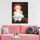 Ragdoll met koffer canvas afdruk (Insitu (Woonkamer))