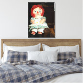 Ragdoll met koffer canvas afdruk (Insitu (Slaapkamer))
