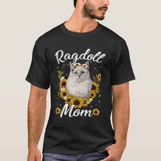 Ragdoll Moeder Kat Mam Moederdag T-shirt (Voorkant)