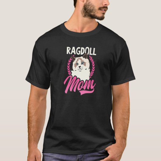 Ragdoll Moeder Ragdoll Kat T-shirt (Voorkant)