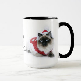 Ragdoll mok met kerstmis