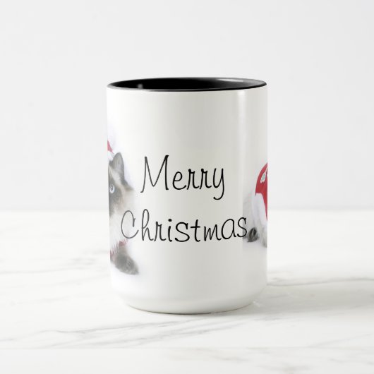 Ragdoll mok met kerstmis (Midden)